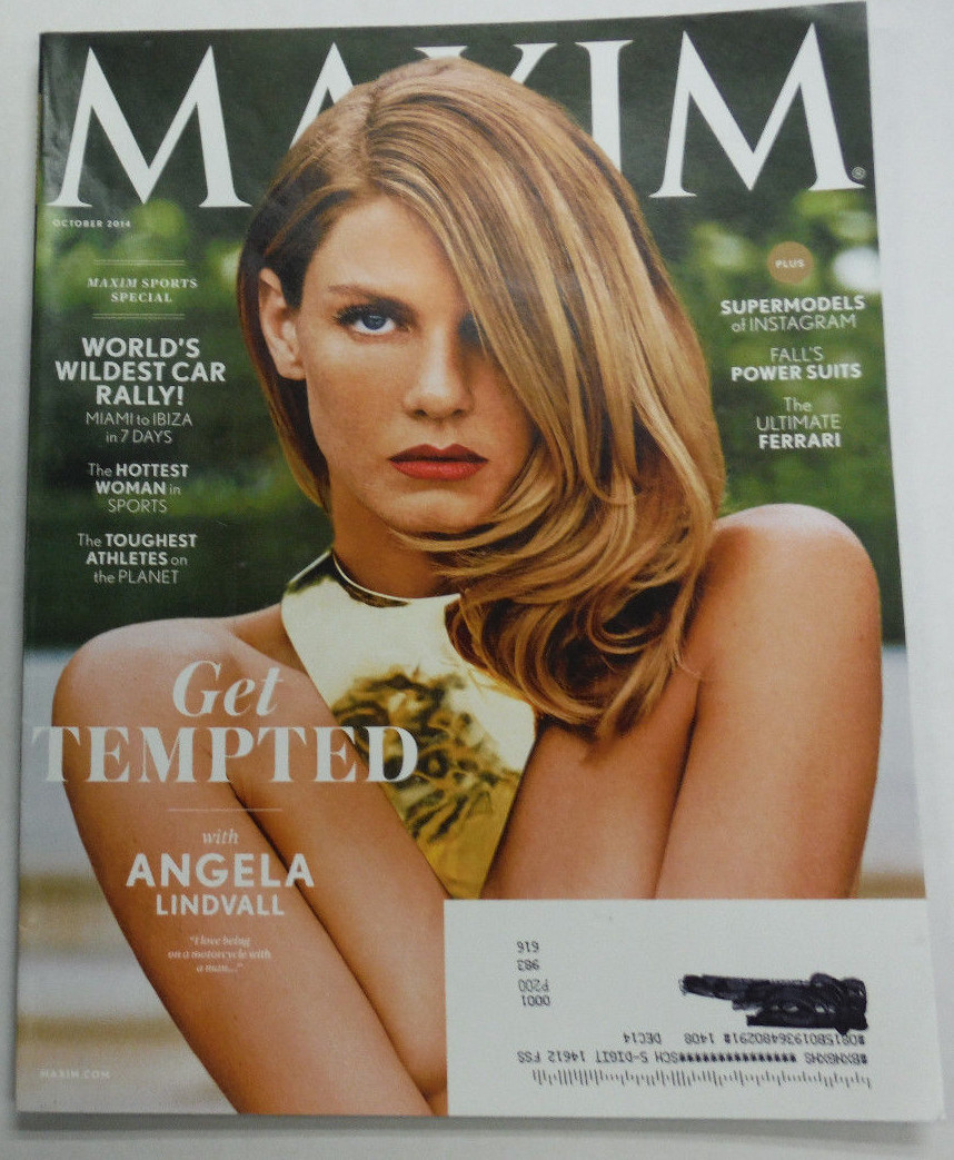 Maxim Magazine Angela Lindvall The Ultimate Ferrari October 2014