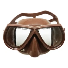 Palantic Low-Volume Brown Silicone Spearfishing Mask – Tempered Glass