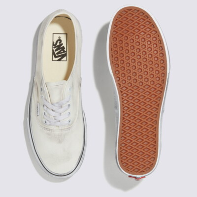 ☆VANS☆ Authentic Stressed White VN000EE3WWW1 Vans Stressed Authentic Sneakers Shoes White/White