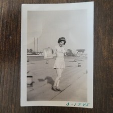 Vintage WWII Homefront Sweetheart Risque Photo for Soldier 1945