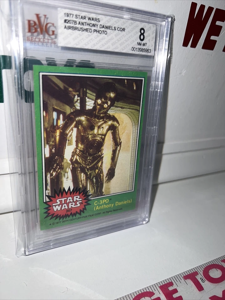1977 Topps Star Wars C-3PO #207 Anthony Daniels Airbrushed Card Beckett 8 🔥 - Image 4 of 4