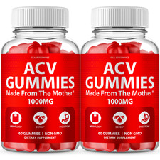 ACV Gummies with Mother 1000 mg Apple Cider Vinegar 120 Gummies 