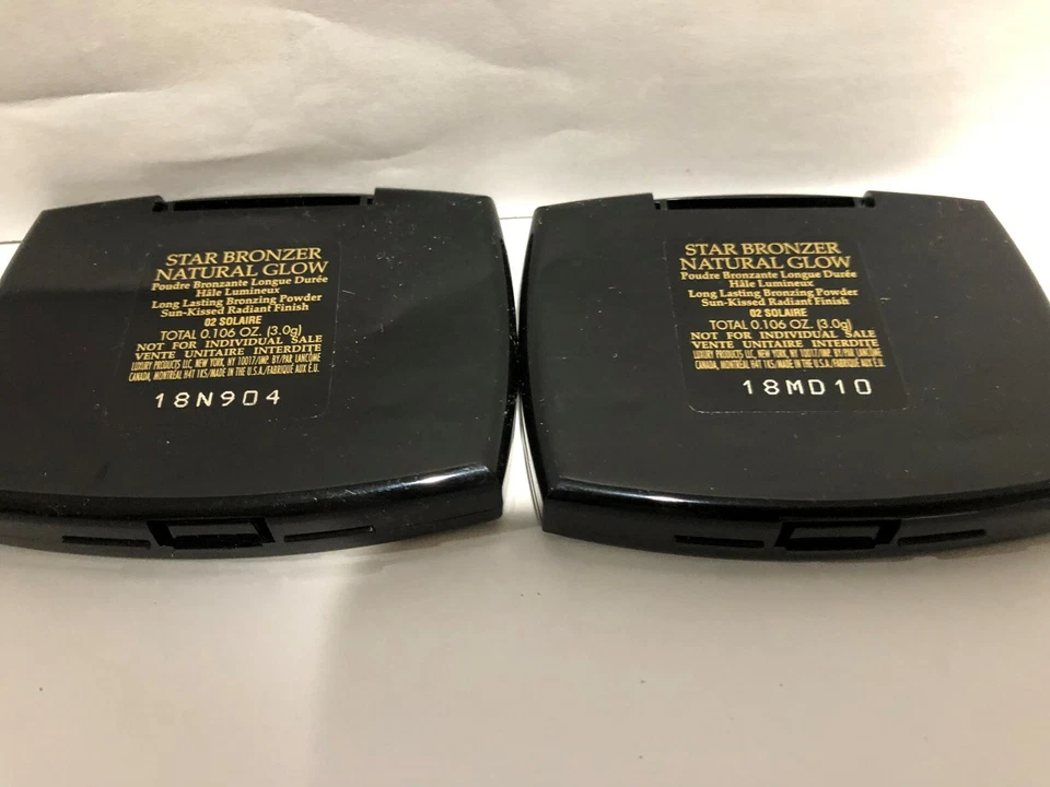 Lote 3 LANCOME STAR BRONCEADOR Polvo Brillo Natural | 02 SOLAIRE | Tamaño de Viaje .106oz Foto 4 de 4