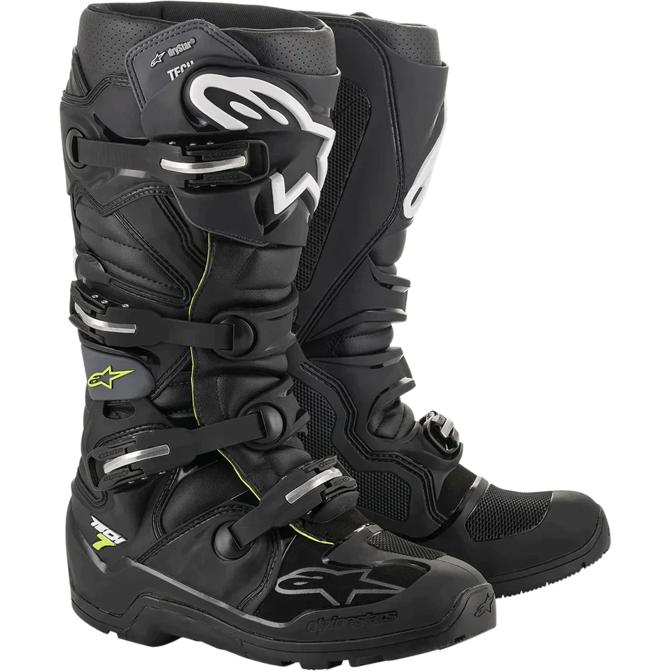 Alpinestars Tech 7 Enduro Drystar Black/Gray Boots - CLOSEOUT - Изображение 2 из 4