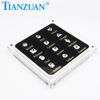 TIANZUAN 12 Different ShapeS Cubic Zirconia Display GemstoneS CZ Master Set