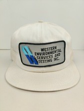 Vtg K Products USA MADE Western Environmental Patch Trucker Hat Snapback vintage