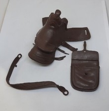Vintage 1960 s Marx Johnny West Horse Brown Saddle Bag Replacement Part F/SH