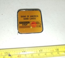 Vtg Bank of America Visa Master Charge Credit Cards Advertising Measuring Tape