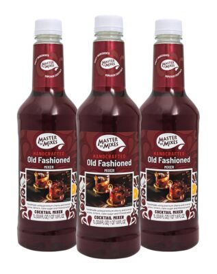 Old Fashioned Drink Mix Ready To Use 1 Liter Bottle 33.8 Fl Oz Pack of 3