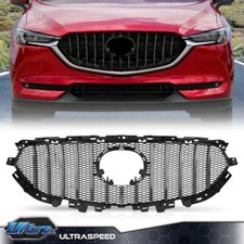 Fit For 2017-2021 Mazda Cx-5 Cx5 Front Bumper Mesh Grille Grill W Chrome Trim Fit For 2017-2021 Mazda Cx-5 Cx5 Front Bumper Mesh Grille Grill W Chrome Trim