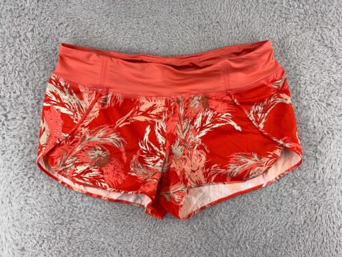 Patagonia Shorts Womens 6 Red Orange 100% Polyester Hawaiian Floral Beach Resort - Afbeelding 1 van 11