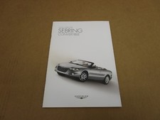 2006 Chrysler Sebring Limited Touring GTC convertible sales brochure literature