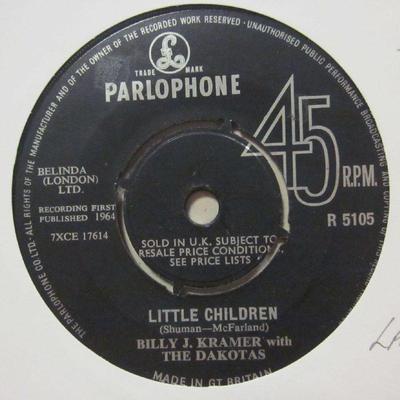 Billy J Kramer With The Dakotas(7'' Vinyl 1st Issue 2nd State)Little Child-Ex/VG
