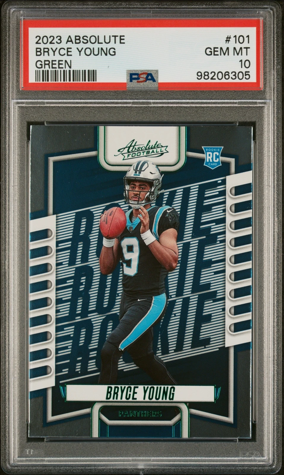 Bryce Young Panini Absolute #101 Green