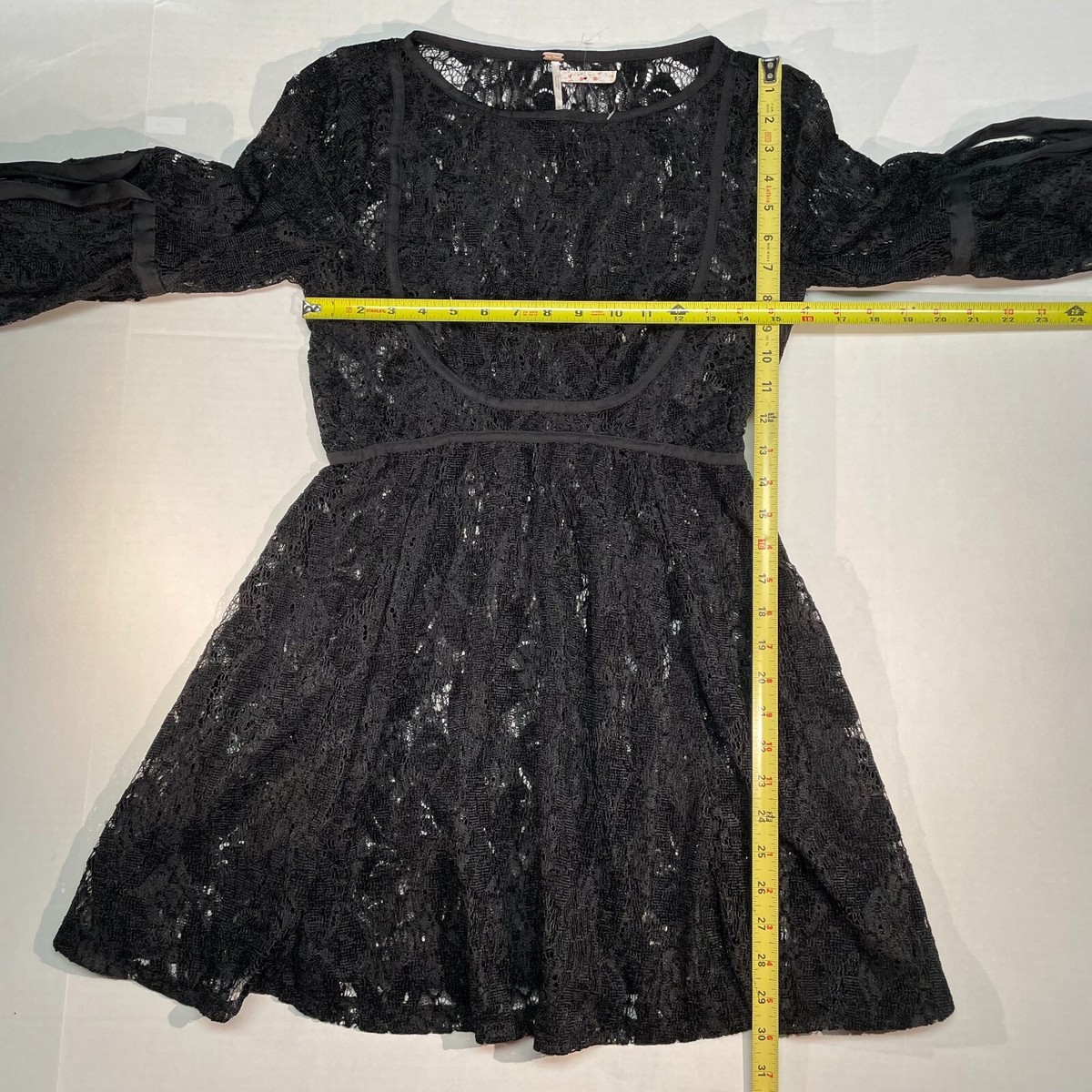 Free People Ruby Lace Mini Dress Black Women's Size XS NWT | eBay