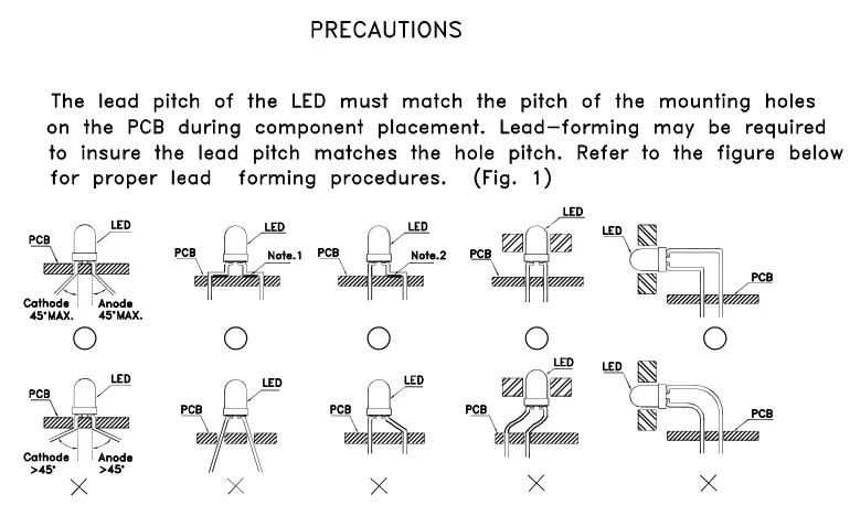 12VDC White 5mm LED, 120 DEGREE WIDE ANGLE, 1000 mcd, 12 Volt 5mm LED Pack of 10 - Image 3 of 3