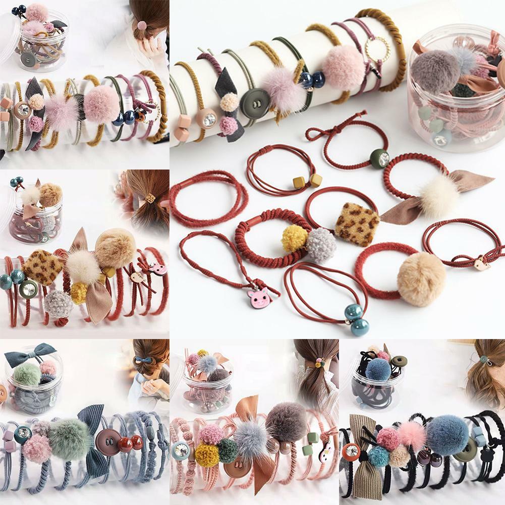 10Pcs//Baby KIds Girls Hair Band Ties Rope Ring Elastic Hairband Ponytail Holder