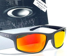 NEW Oakley GIBSTON Matte Black POLARIZED Galaxy Ruby Lens Sunglass 9449-15