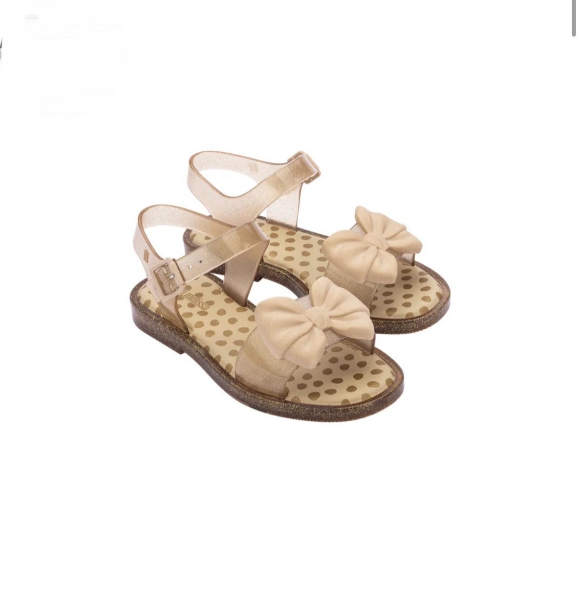 Mini Melissa Mini Mar Princess Sandals Size US 12/EURO 30