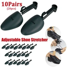 10 Pair Shoe Support Shapers Adjustable Plastic Keepers Stretcher Tree Men