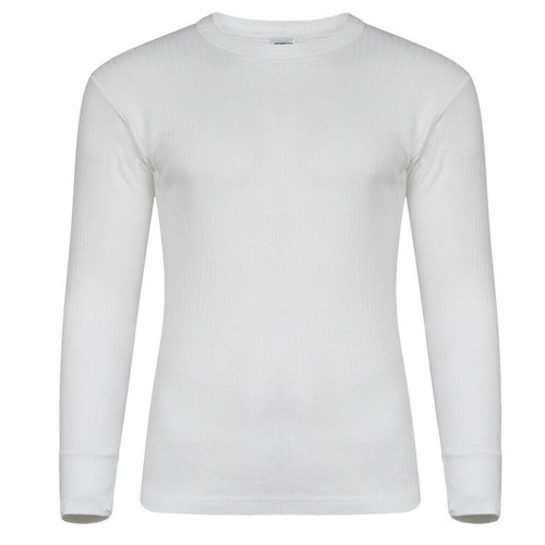 Full Sleeve Top Mens Thermal Underwear Warm Wide Rib Soft Heat Trap Work Warm - Picture 3 of 4