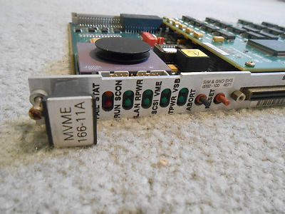 MOTOROLA MVME166-011A 68040 CPU, 33MHZ WITH 4MB ECC MEMORY, BATTERY BACKUP, LAN
