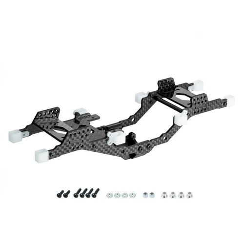 NexxSpeed Aluminum/ Carbon Fiber Conversion Chassis Kit (BLACK) - FMS FCX24