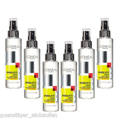 6x 150ml Loreal Paris Studio Line Spurenlos FX Liquid Gel 24H 6er Pump Spray