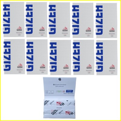Gizeh Original Rolling Papers Magnet Close Cigarette Regular Burn-10 x 100 Sheet