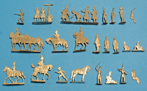 Plats d'étain - Flat tin - Zinnfiguren - Artillerie russe