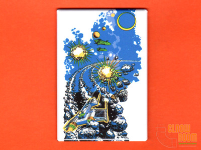 Asteroids Deluxe sideart 2x3'' fridge/locker magnet  arcade Atari vector