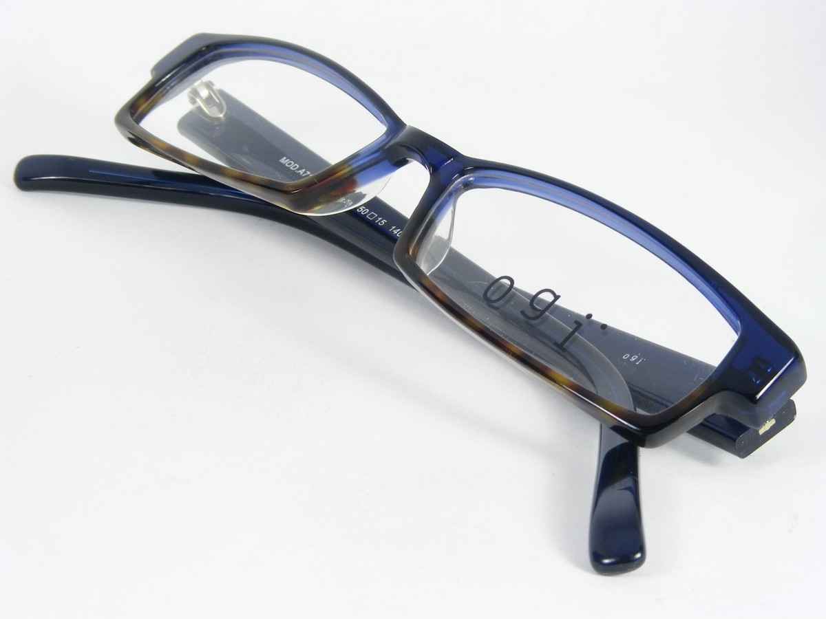 OGI Eyeglasses Frame A7106 287 50-15-140 Black Tort Rectangle Acetate Petite OGI MOD. A7106 163 BROWN DEMI TORTOISE EYEGLASSES GLASSES  main image 4