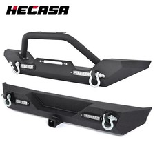 For 1987-2006 Jeep Wrangler Tj Yj Powder Coated Front Rear Bumper W D-rings For 1987-2006 Jeep Wrangler Tj Yj Powder Coated Front Rear Bumper W D-rings