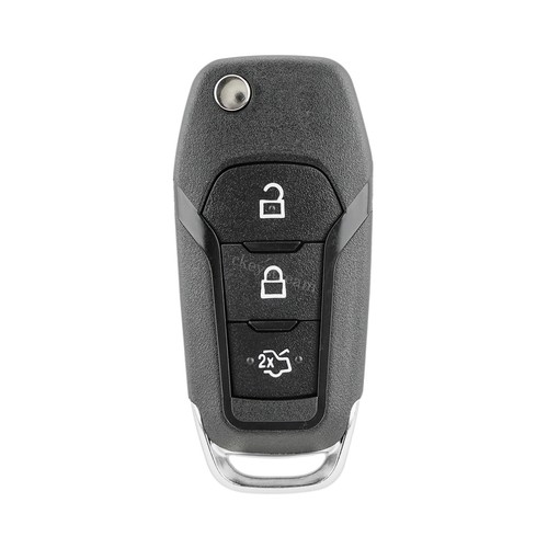 3 Button Flip Key Fob Case Blade For Ford Fiesta Mondeo MK5 2015 2016 2017 2018 - Picture 8 of 9