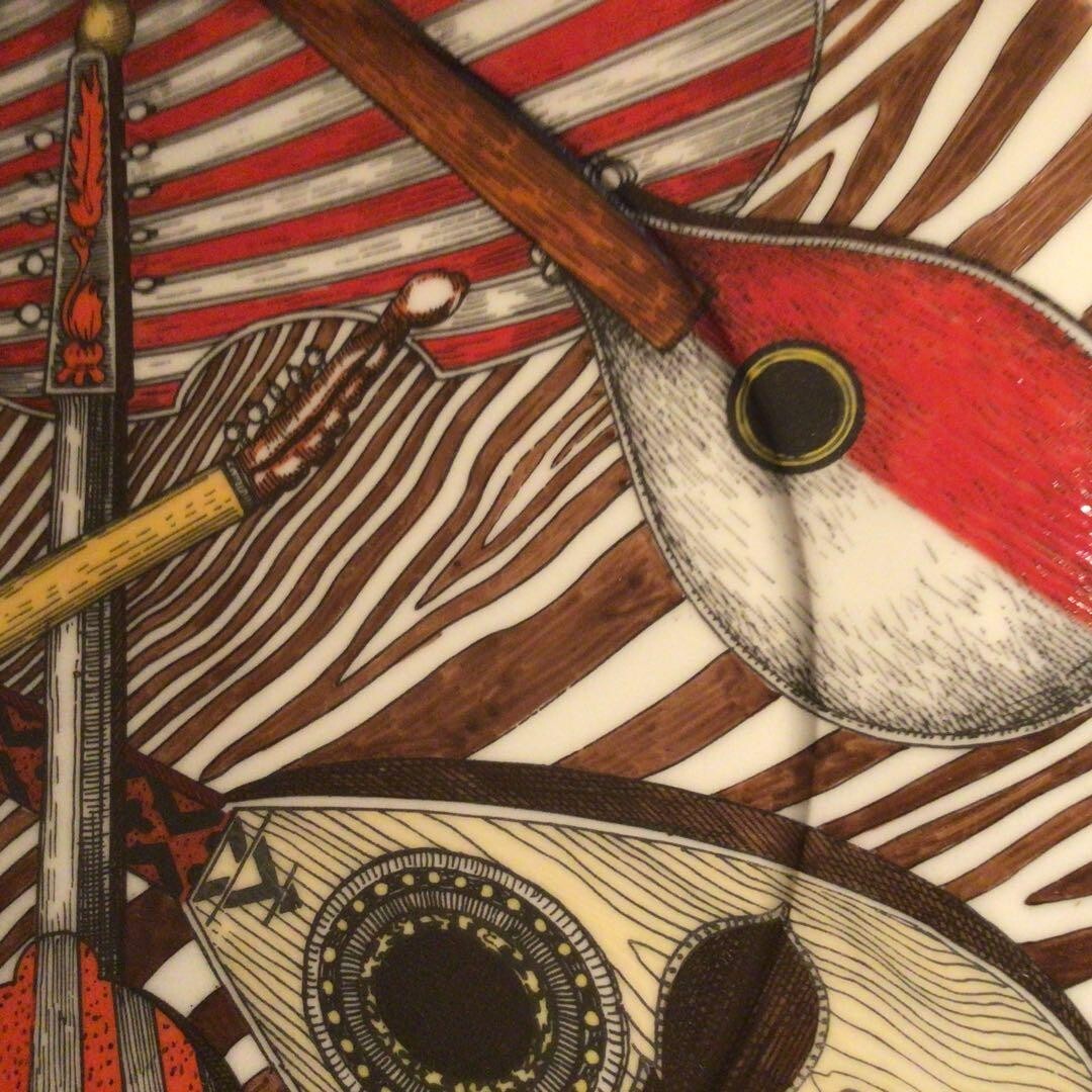 希少オリジナル　FORNASETTI   大皿　イタリア製ヴィンテージ Rare original FORNASETTI large plate made in Italy vintage