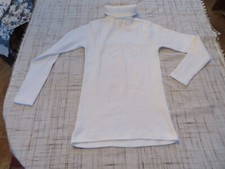 Damen Rollkragen Pullover weiß Gr. 36/38 Polyacryl 100% Made in Italien