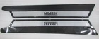 Ferrari 355, Door Step Plate, Black/Silver, Carbon Fiber, 1X1 Weave Pattern, New