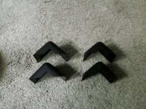 Cabinet Corners, Four, Plastic, 2" x 2",  New