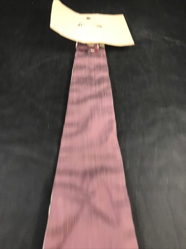 Handmade Necktie Purple & White Pin Tie Originals by Stephenson - Picture 9 of 12
