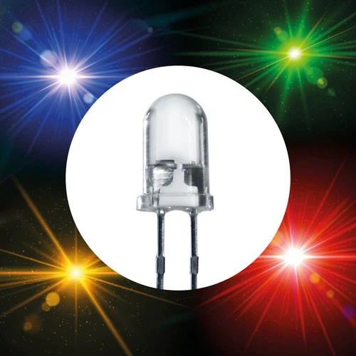 LED Leuchtdioden 5mm alle Farben weiß blau rot grün pink orange gelb leds 5 mm