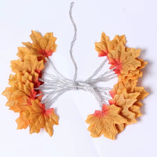2/3/6M Christmas Maple Leaf LED String Lights Garland Halloween Party Home Decor