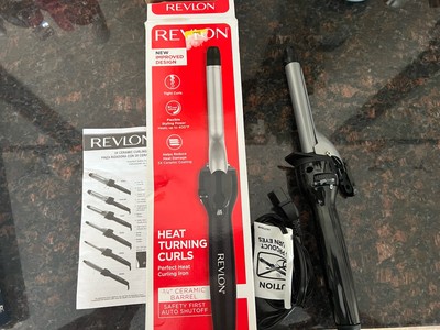 Revlon Curling Iron 3/4'' Ceramic Barrel Perfect Heat Professional Hair Styling