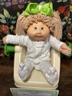 Cabbage Patch Girl/wheat Loop With Double Pony/Coleco/Dimple/HM 3/ CLEANED/Certi