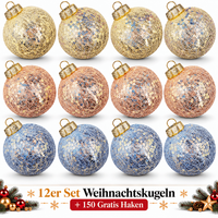 Weihnachtskugeln 12Er Set Plastik Christbaumkugeln Christbaumschmuck Kugeln K692