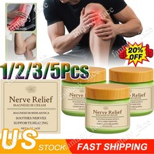 1-5X Nerve Relief Magnesium Cream With MSM  Arnica, Soothes Nerves  Non-Greasy