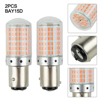 2Pcs BAY15D 1157 144SMD 3014 LED Bulbs Turn-Signal Tail Brake Reverse Light Lamp