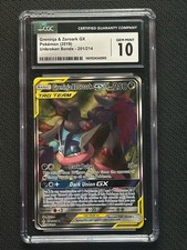 Greninja & Zoroark GX 201/214 Unbroken Bonds CGC 10 Pokémon Card on eBay