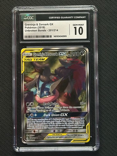 Greninja & Zoroark-GX graded CGC 10 for sale on eBay