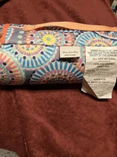 Vera Bradley Picnic Blanket 100% Polyester Sunny Medallion 50”x67” NWOT