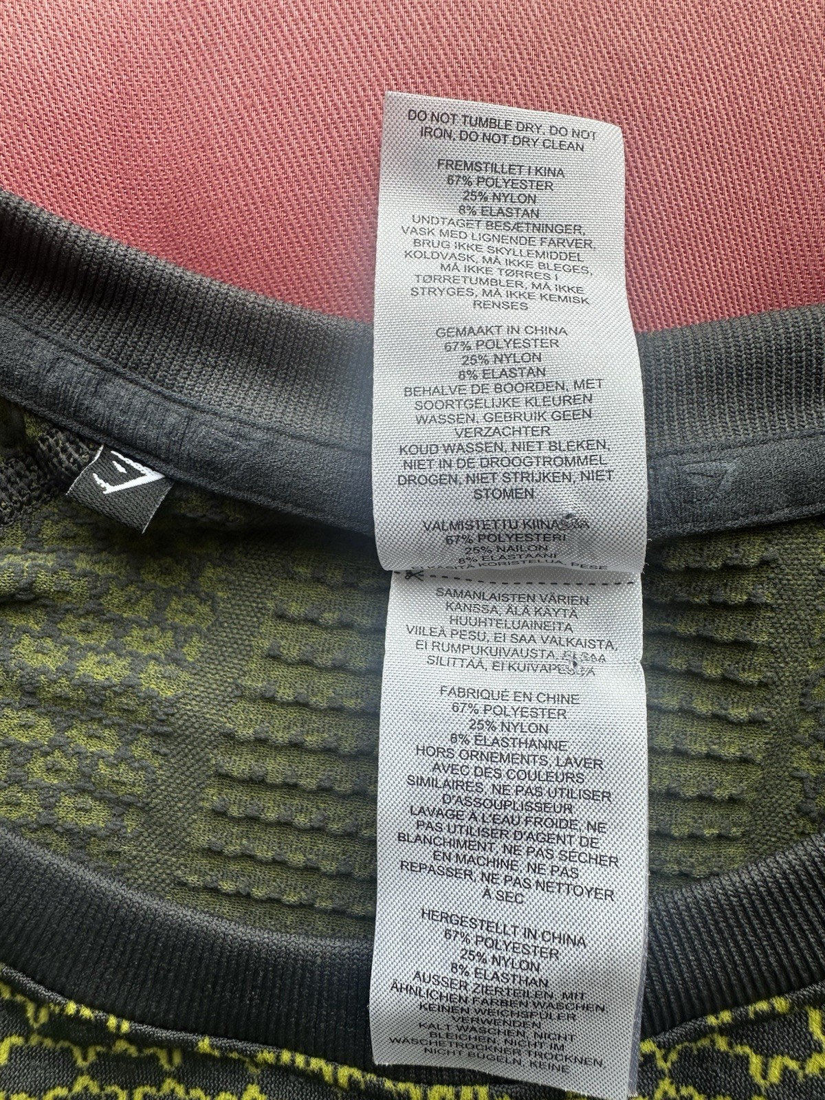 Gymshark V4 Onyx Grey And Yellow Short Sleeve T-Shirt Size L - Perfect Condition image 8
